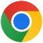 Google Chrome logo.