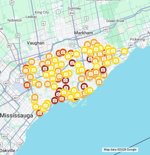 Red light camera locations and charges (Toronto, 2017) Google My Maps