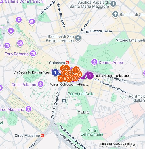 Roman Colosseum Self Guided Walking Tour Google My Maps